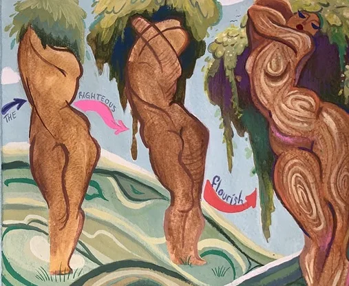 Tree figures spread overview. Original artwork by Giovanna Dasso.