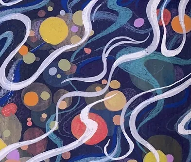 Abstract water color study. Original artwork by Giovanna Dasso.